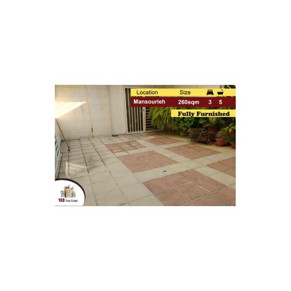 Mansourieh 260m2 | 40m2 Terrace | Furnished | Decorated Flat | AA/AC |
