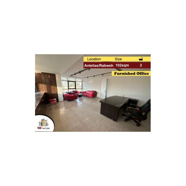 Antelias/Rabweh 102m2 | Furnished Office | Main Highway |Open Space|MJ