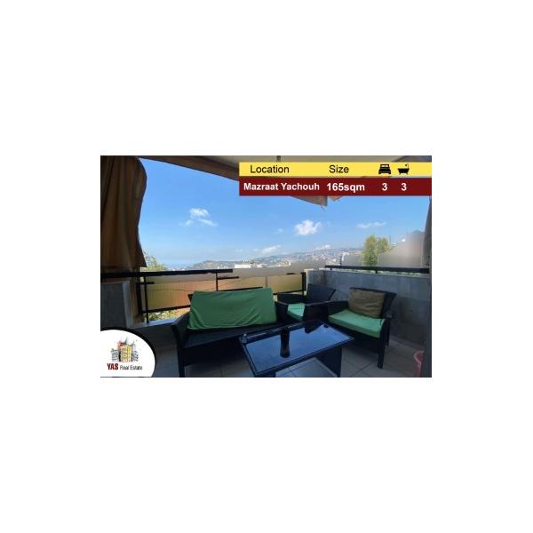 Mazraat Yachouh 165m2 | Mountain View | Well Maintained | Catch | PA