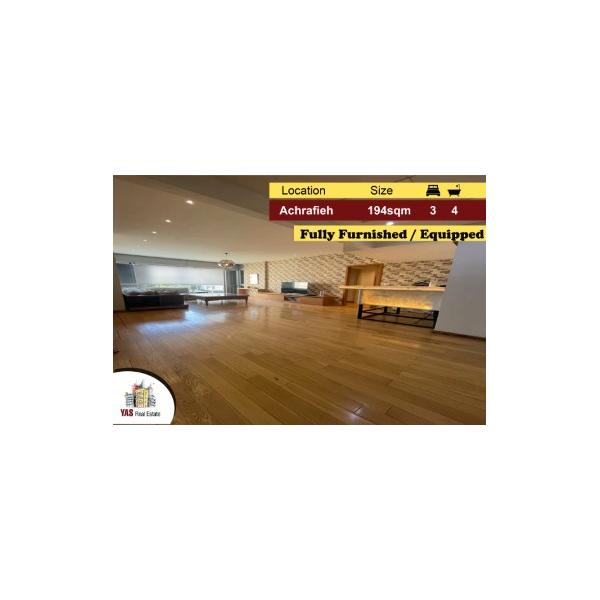 Achrafieh 194m2 | Fuly Furnished/Equipped | Full Floor | PA |