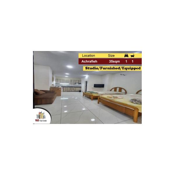 Achrafieh 35m2 | Furnished Studio | Prime Location | Renovated | PA |