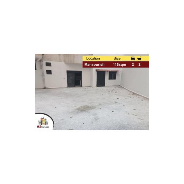 Mansourieh 115m2 | 55m2 Terrace | Well Lighted | Calm Area | Catch |PA