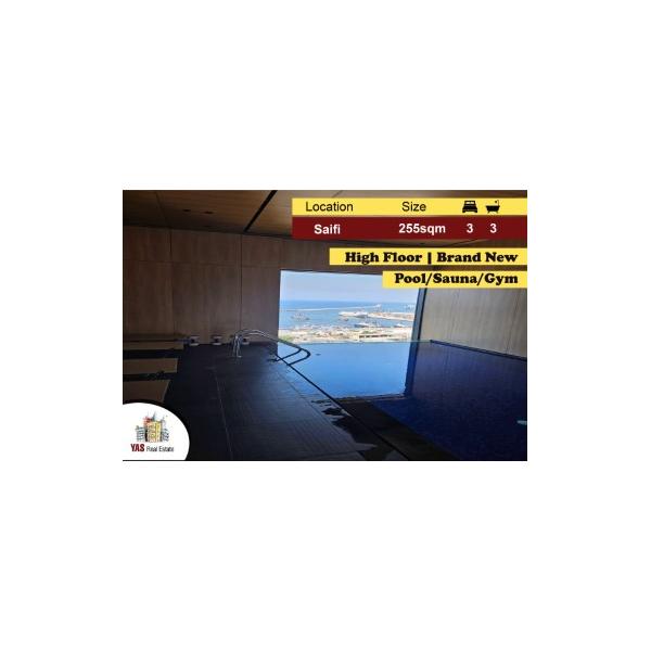 Saifi 255m2 | High Level | Pool/Gym/Sauna | Ultra Prime Location | PA