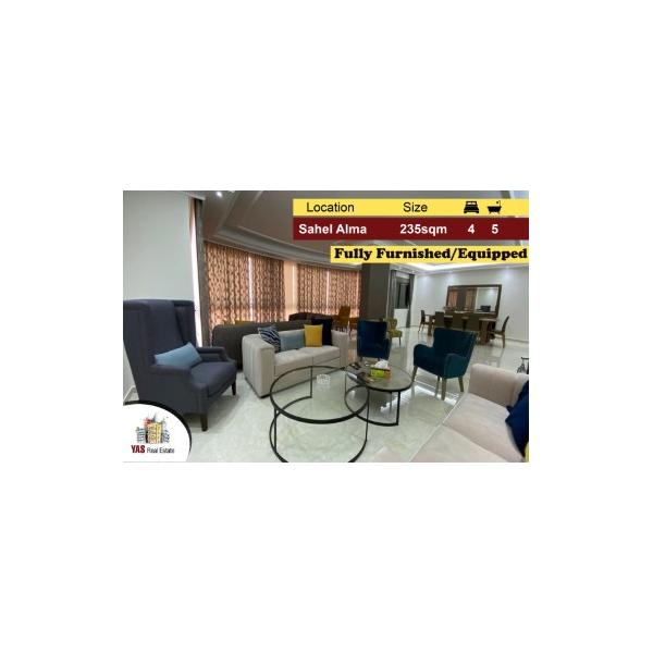 Sahel Alma 235m2 | Furnished/Equipped | Luxury | Decorated | RA |