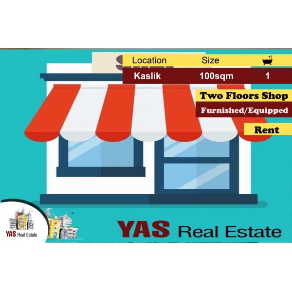 Kaslik 100m2 | Shop | Rent | Furnished/Equipped | Ideal Investment|EH