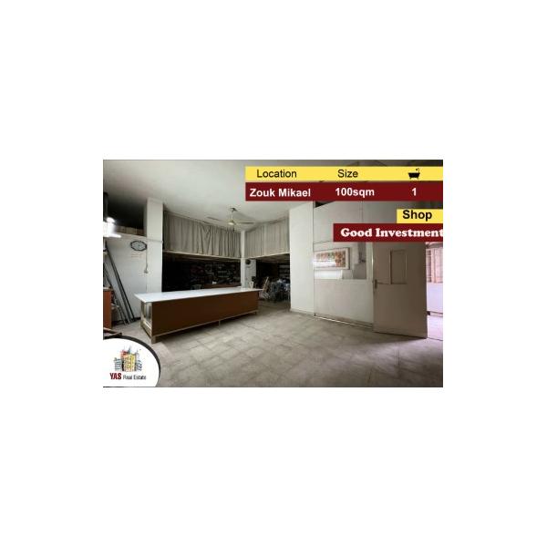 Zouk Mikael 100m2 | Shop |Perfect Investment | Well Maintained |EH/NJ