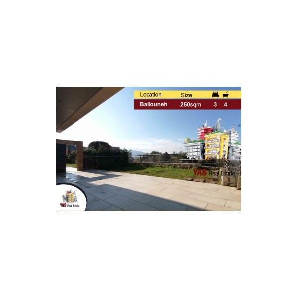 Ballouneh 250m2 | 180m2 Garden | High-End | View | Prime |Super prime