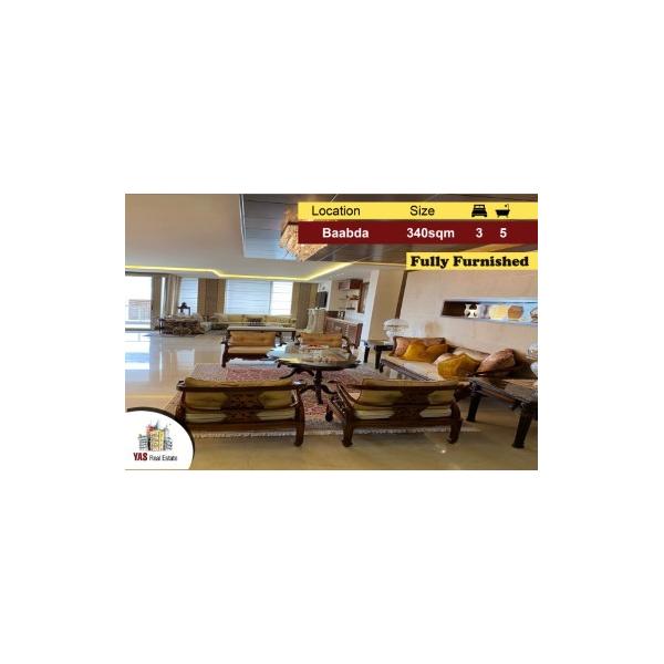 Baabda 340m2 | Fully Furnished | Flat | Luxury | View | Decorated |PA