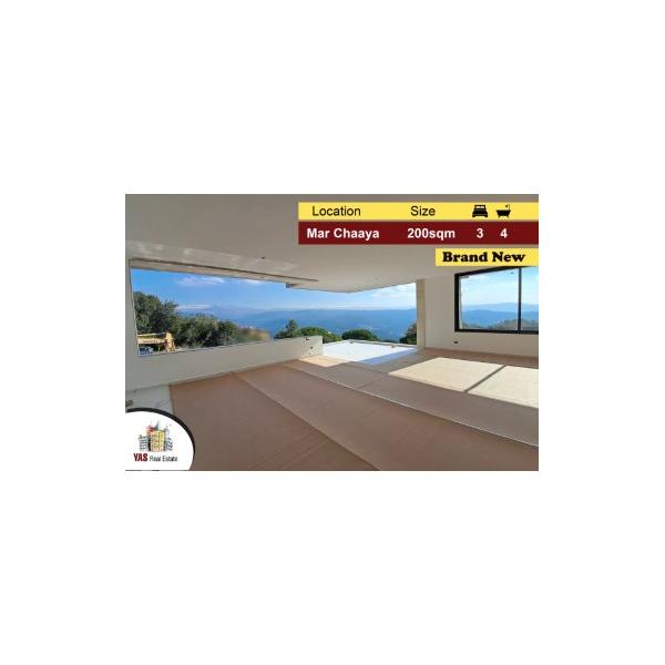 Broumana/Mar Chaaya 200m2 | Brand New | Mountain View | AMK |