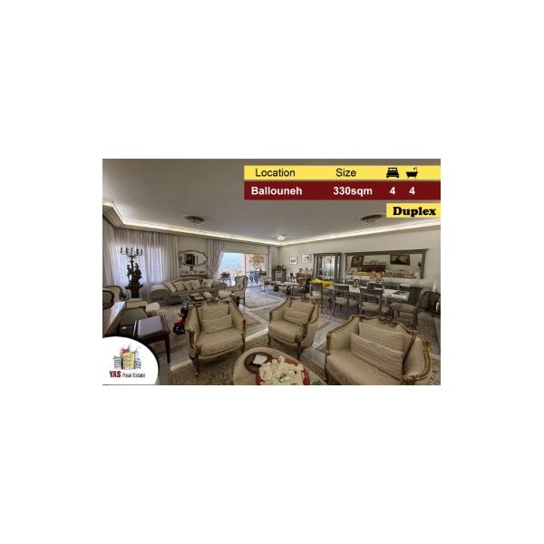 Ballouneh 330m2 |Duplex | Upgraded |Unique Property |Panoramic View|AC