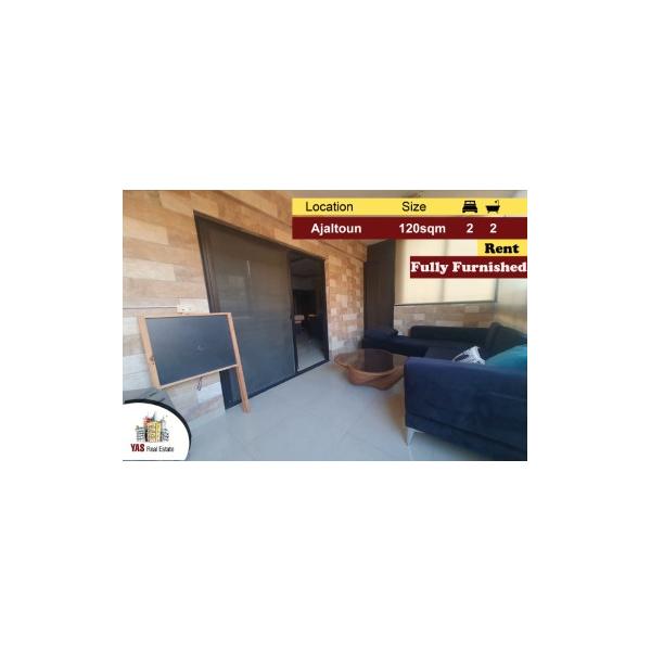 Ajaltoun 120m2 |Rent | Furnished | Mountain View | Well Maintained|KH