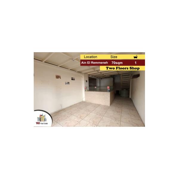 Ain El Remmeneh 70m2 | Two Floors Shop | Perfect Investment | AA |