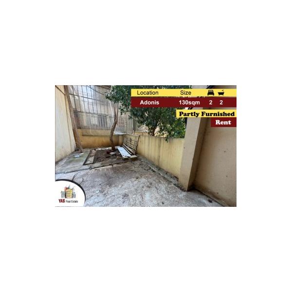 adonis 130m2+30m2 terrace zaki hawa SS1 partly furnished rent 500$