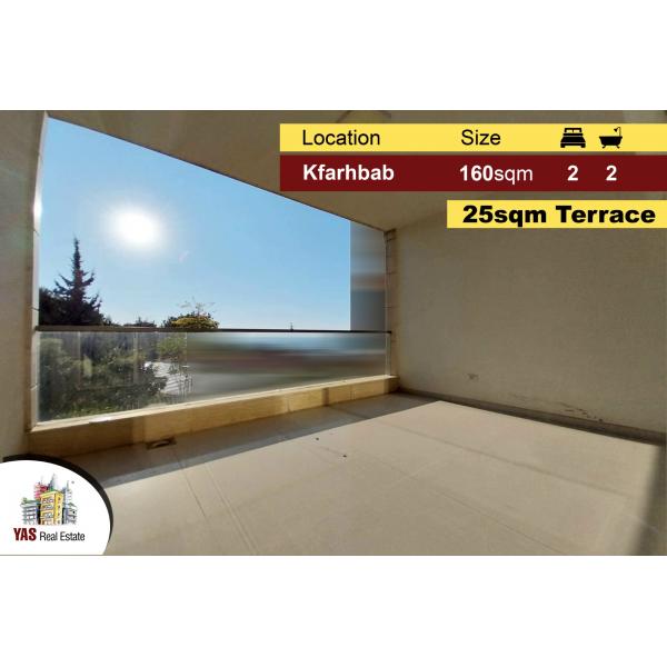 Kfarhbab 160m2 | 25m2 Terrace | Brand new | Payment Faciities | YV/RA