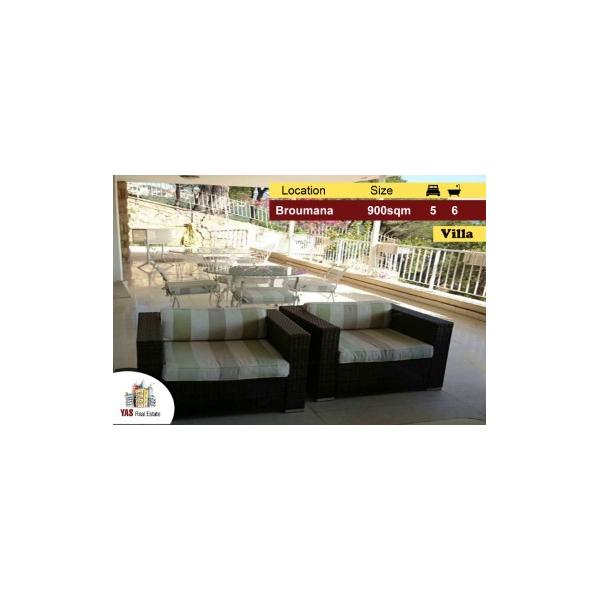 Broumana 900m2 | 500m2 Built up Villa | Mountain View | High End| PA |