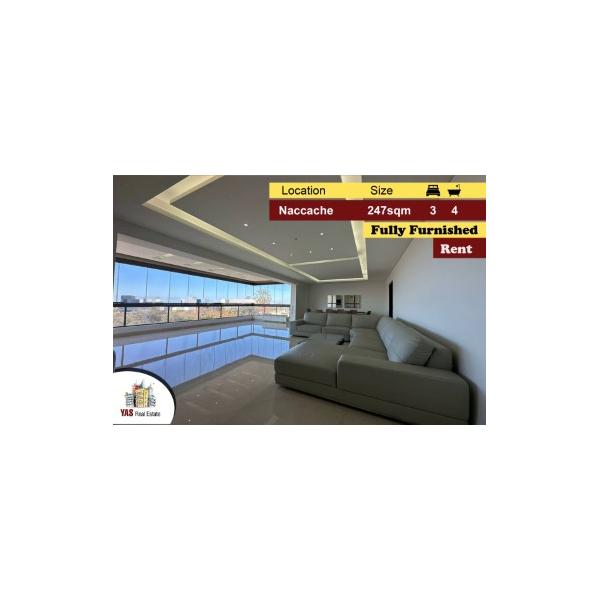 Naccache 247m2 | Furnished | Rent | View | Prime Location | MJ