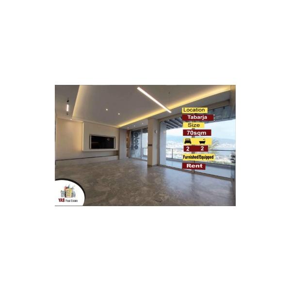 Tabarja 70m2 | Aquamarina 2 | Rent | Furnished Chalet | View | IV AL |