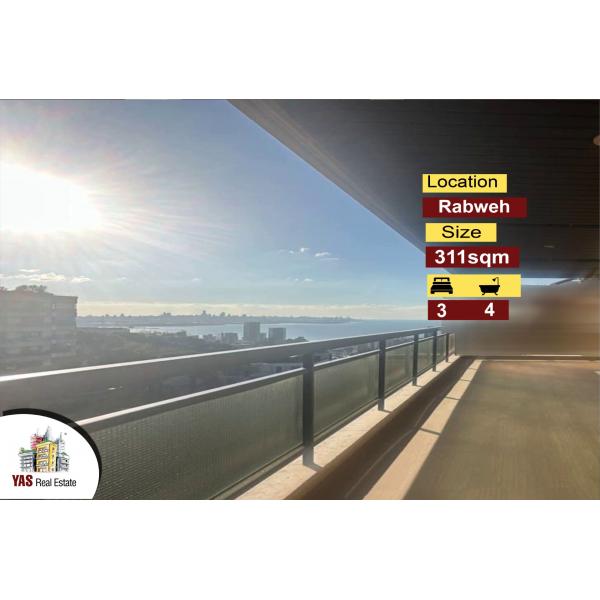 Rabweh 311m2 | Prime Location | Classy Area | Amazing Sea View | MJ |