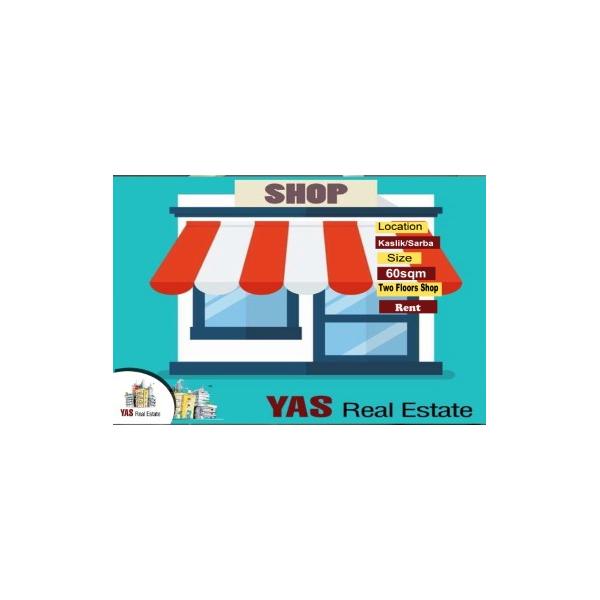 Kaslik/Sarba 60m2 | Rent | Two Floors | Ideal Investment | EH |