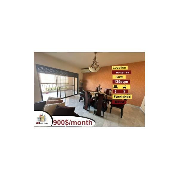 Antelias 135m2 | Rent | Fully Furnished | High End | Calm Street | MJ