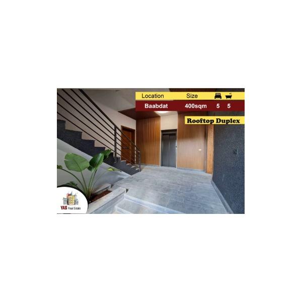 Baabdat 400m2 | Rooftop Terrace | New | Mountain View | Calm Street|AM
