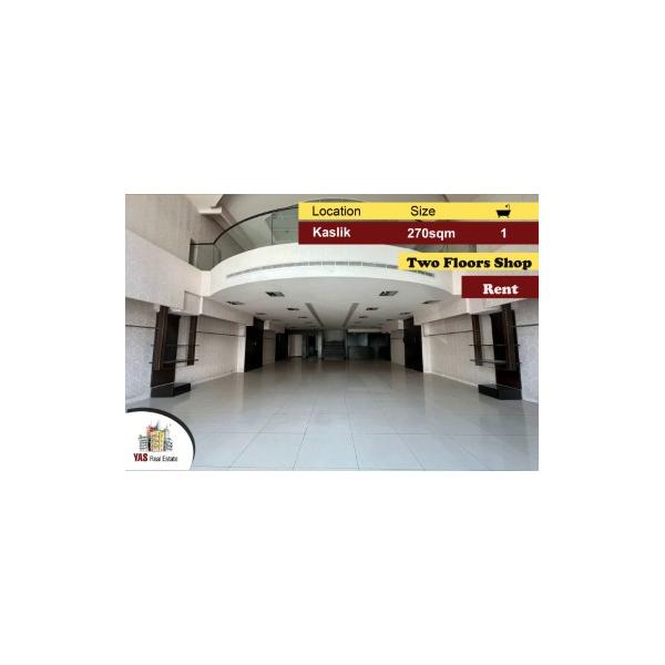 Kaslik 270m2 | Rent | Shop | Ultra Prime Location | High End | EH |