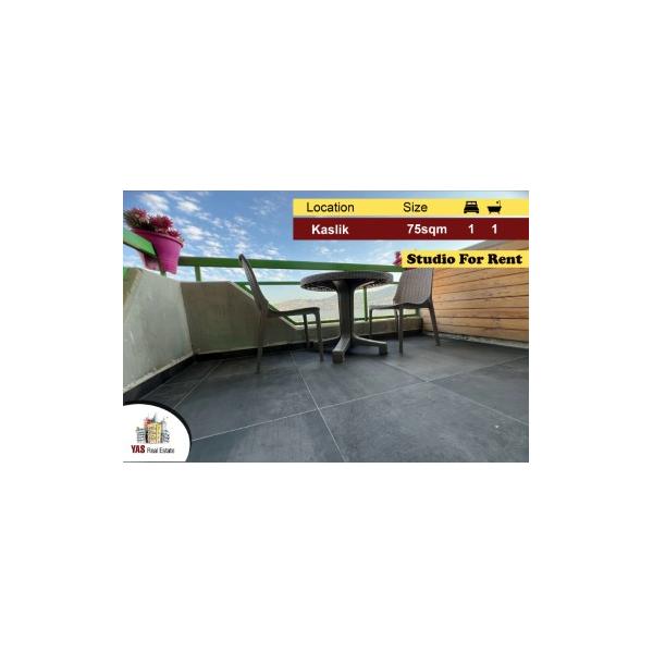 Kaslik 75m2 | Studio | Rent | Calm Street | Well Maintained | EH |