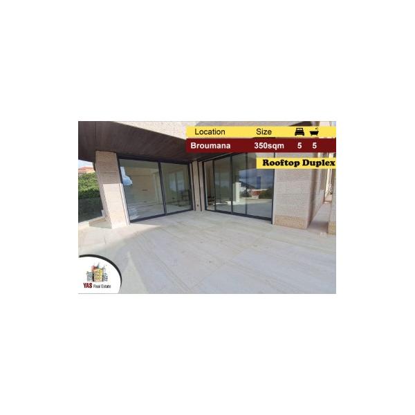 Broumana/Mar Chaaya 350m2 | 60m2 Terrace | Rooftop Duplex | AMK