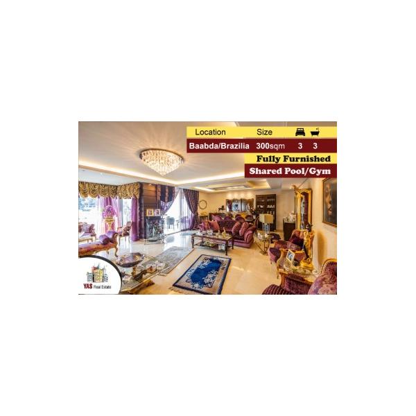 Baabda/Brazilia 300m2 | Ultra Prime Location | Furnished |Calm Area|TS