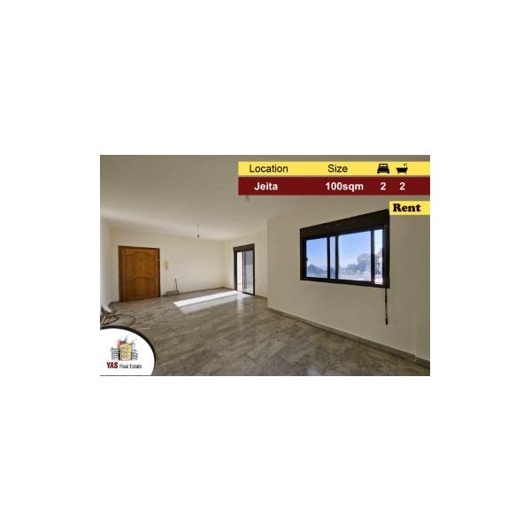 Jeita 100m2 | Rent | Partial View | Prime Location | Calm Area | KS |