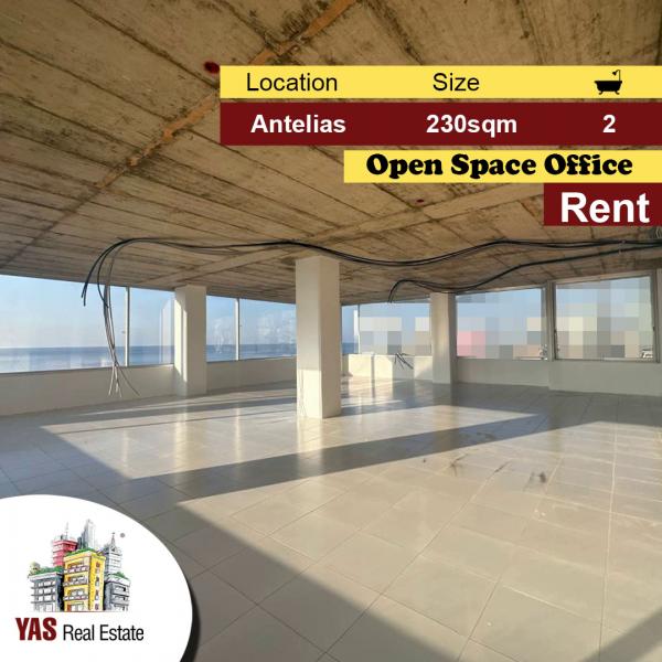 Antelias 230m2 | Office | Rent | Active Tower | Open Space | MJ |