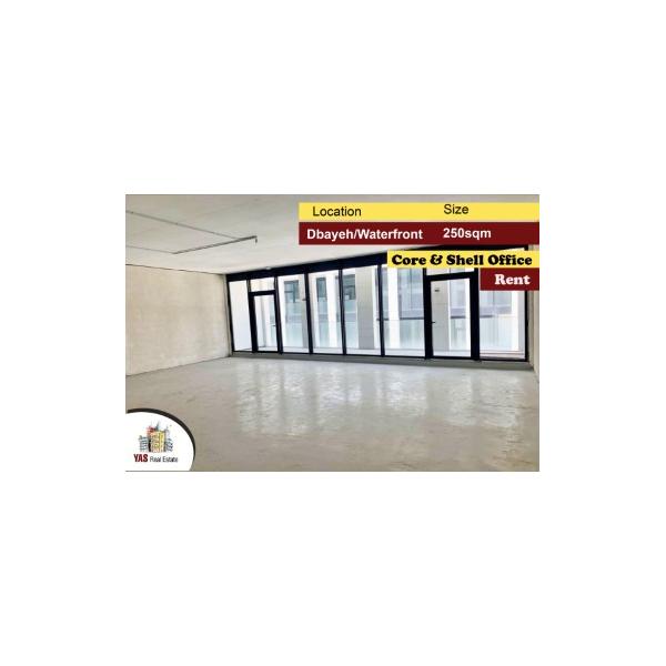 Dbayeh/Waterfront 250m2 | Core & Shell office | Rent | Luxury | MJ