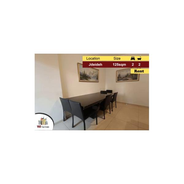 Jdeideh 125m2 | Rent | Fully Furnished | Calm Street | AA/KR |