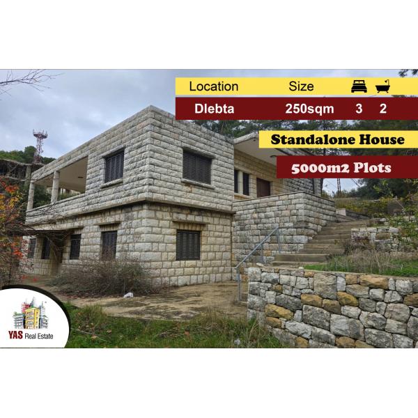 Dlebta 250m2 | 5000m2 Plots | Standalone House | Quiet Area | DA |