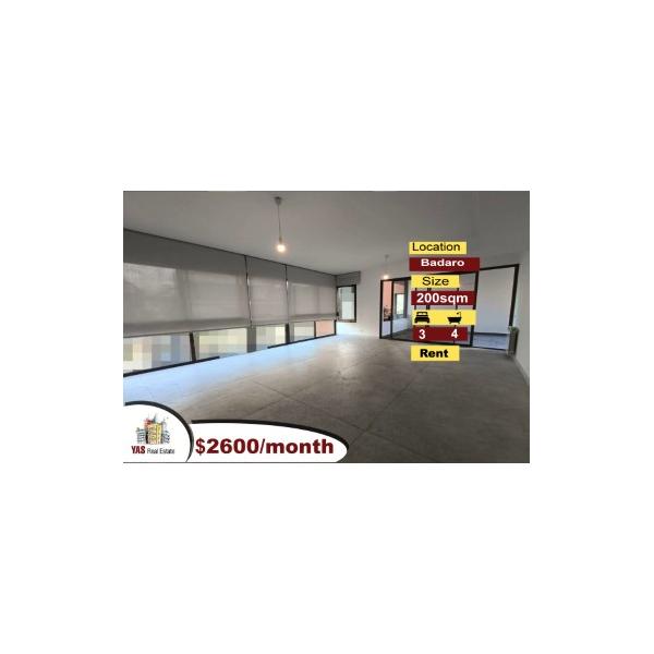 Badaro 200m2 | Luxury Building | Rent | Classy Area | AA/MJ |