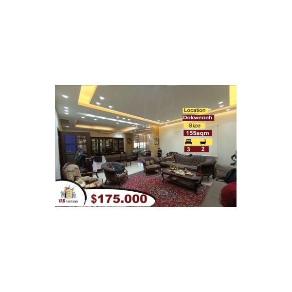 Dekweneh/Slave 155m2 | Renovated Flat | Prime Location | PA |