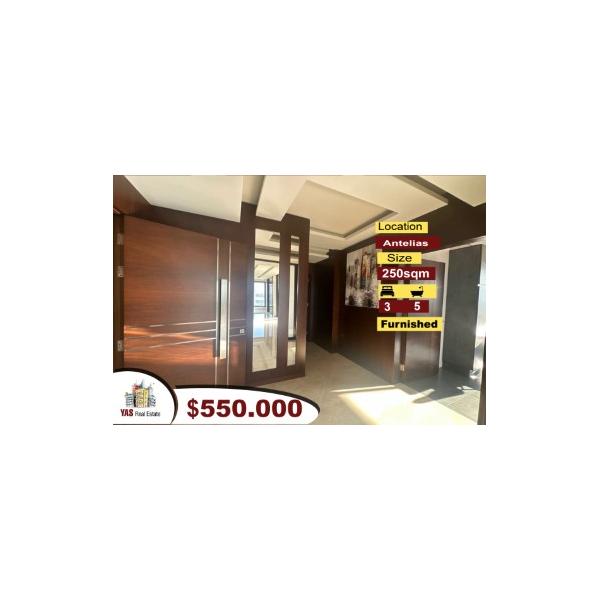 Antelias 250m2 | Furnished | Luxury | Spacious Flat | MJ |