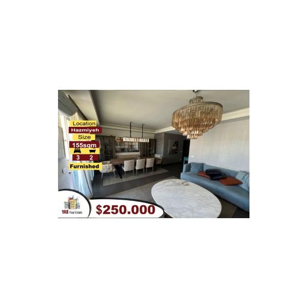 Hazmiyeh/New Mar Takla 155m2 | Furnished | Decorated | PA