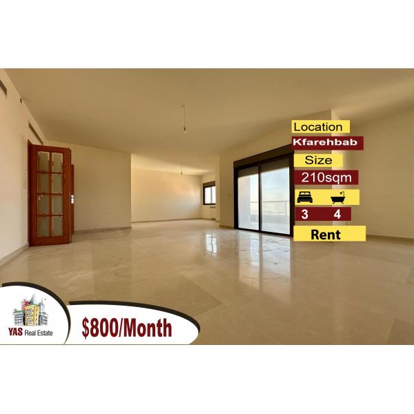 Kfarehbab 210m2 |Prime Location | Rent | Sea View | RA/IV|