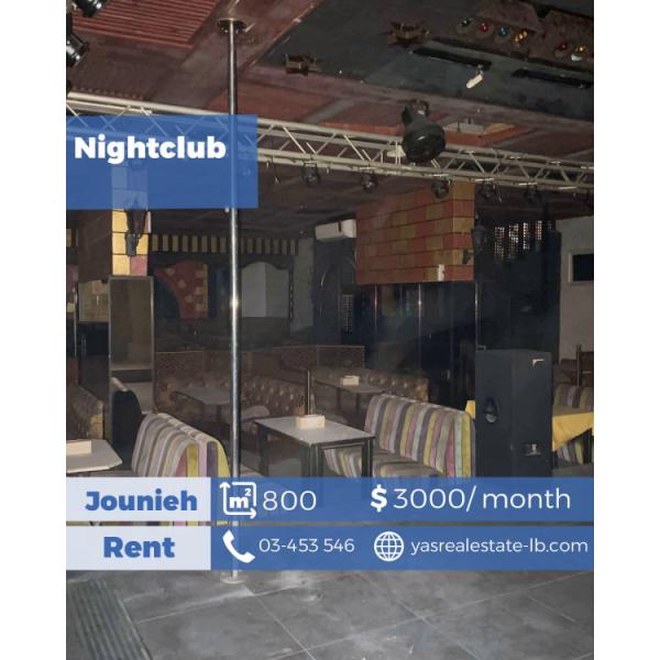 Jounieh 800m2 | Equipped Nightclub | Rent | Prime Location | EH |