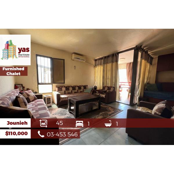 Jounieh/Amwaj 45m2 | Furnished Chalet | Partial View | Cozy | EH