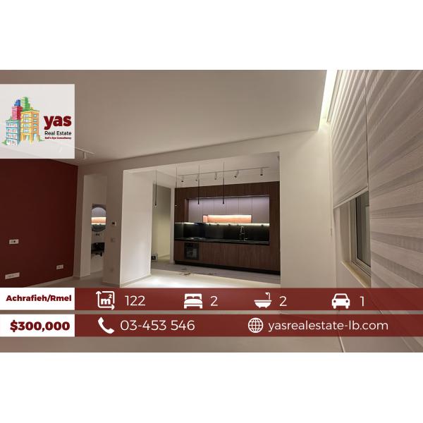 Achrafieh/Rmel 122m2 | Fully Furnished | Modern Decoration | PA |