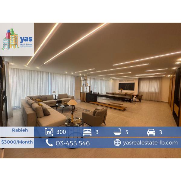 Rabieh 300m2 | Rent | Furnished | Classy Area | Luxury |Decorated |CL