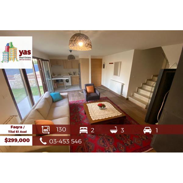 Faqra / Tilal El Asal 130m2 | Chalet|/Duplex | 90m2 Garden | PA |