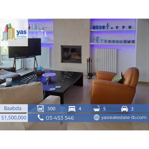 Baabda 500m2 | Penthouse Duplex | Super Deluxe | Furnished | PA |