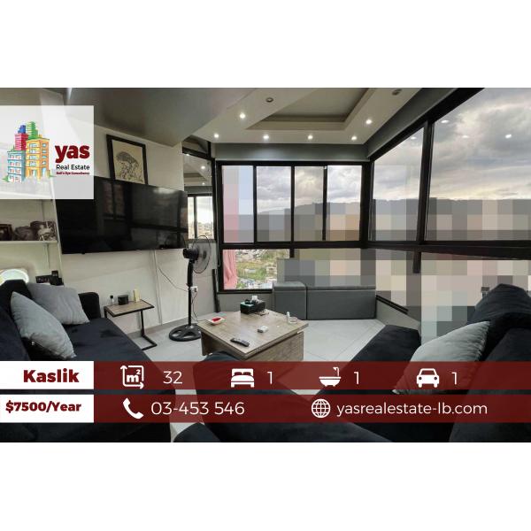 Kaslik/Samaya 32m2 | Rental | Furnished Chalet | View | EH/IV