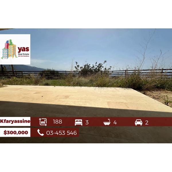 Kfaryassine 188m2 | 90m2 Garden | Panoramic View | Well Lighted |RA/IV