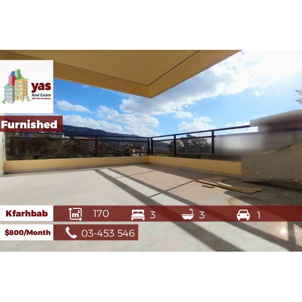 Kfarhbab 170m2 | Furnished | Rent | Excellent Condition |IV