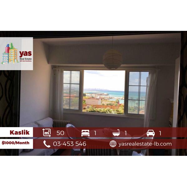 Kaslik/portemilio 50m2 | Furnished Chalet | Rent | Pool Access |EH/ABA