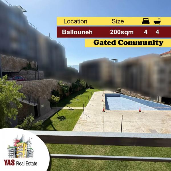 Ballouneh 200m2 | 250m2 Terrace | Pool View | Prime Location | WA |